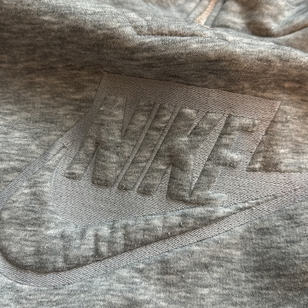 Nike Vintage swoosh Logo Sweatshirt 1/4 Zip Top XL Light Gray - Picture 12 of 12